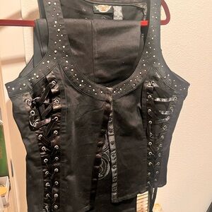 Bustier Vested Pants Set